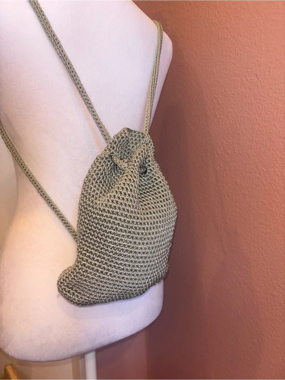 The Sak Mini Drawstring Backpack Sage Green - Picture 9 of 9